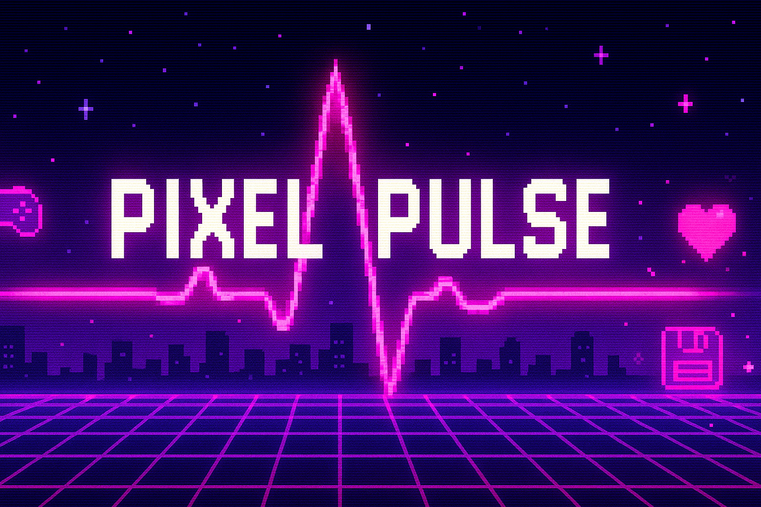 Pixel Pulse Banner